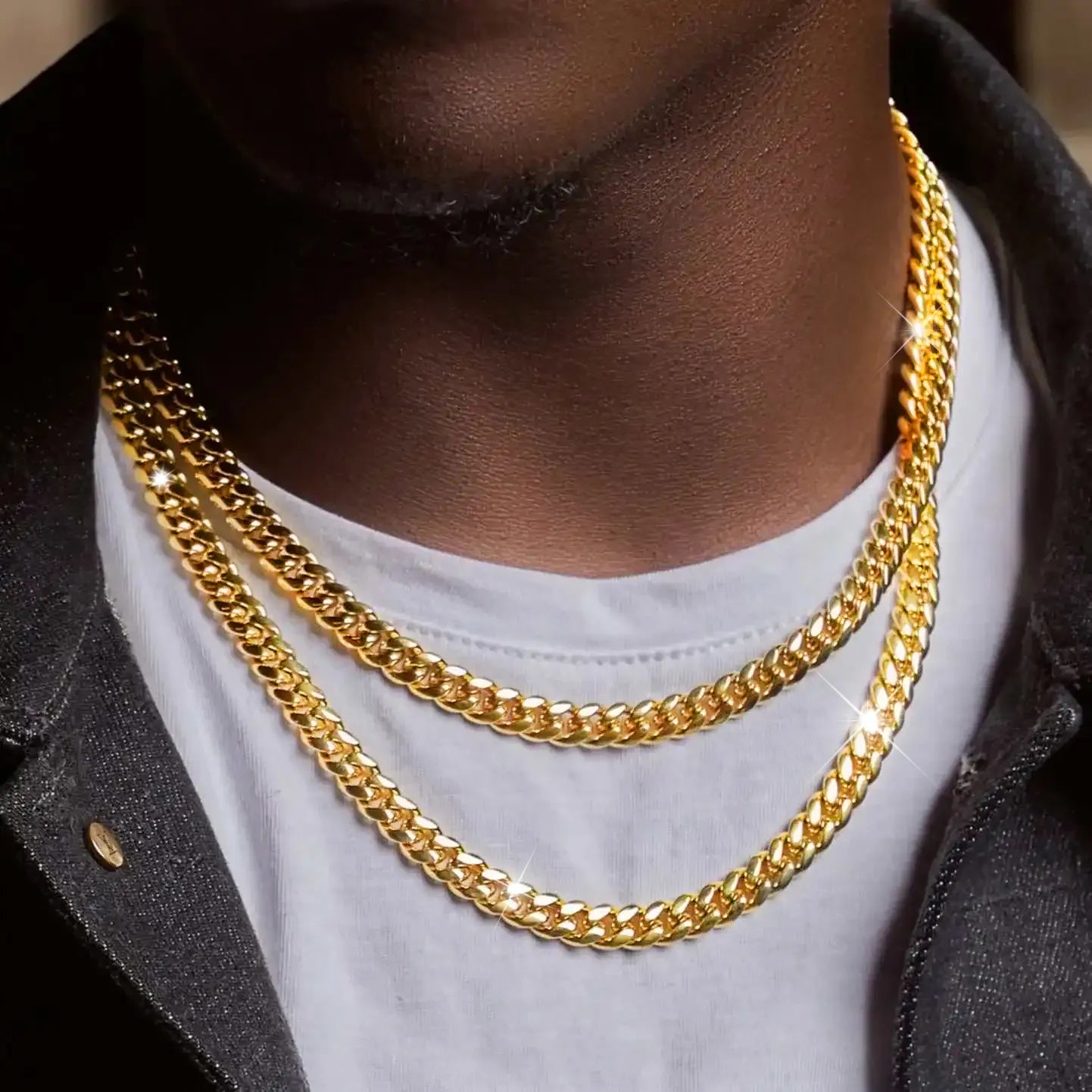 Cuban in Yellow Gold- 6mm
