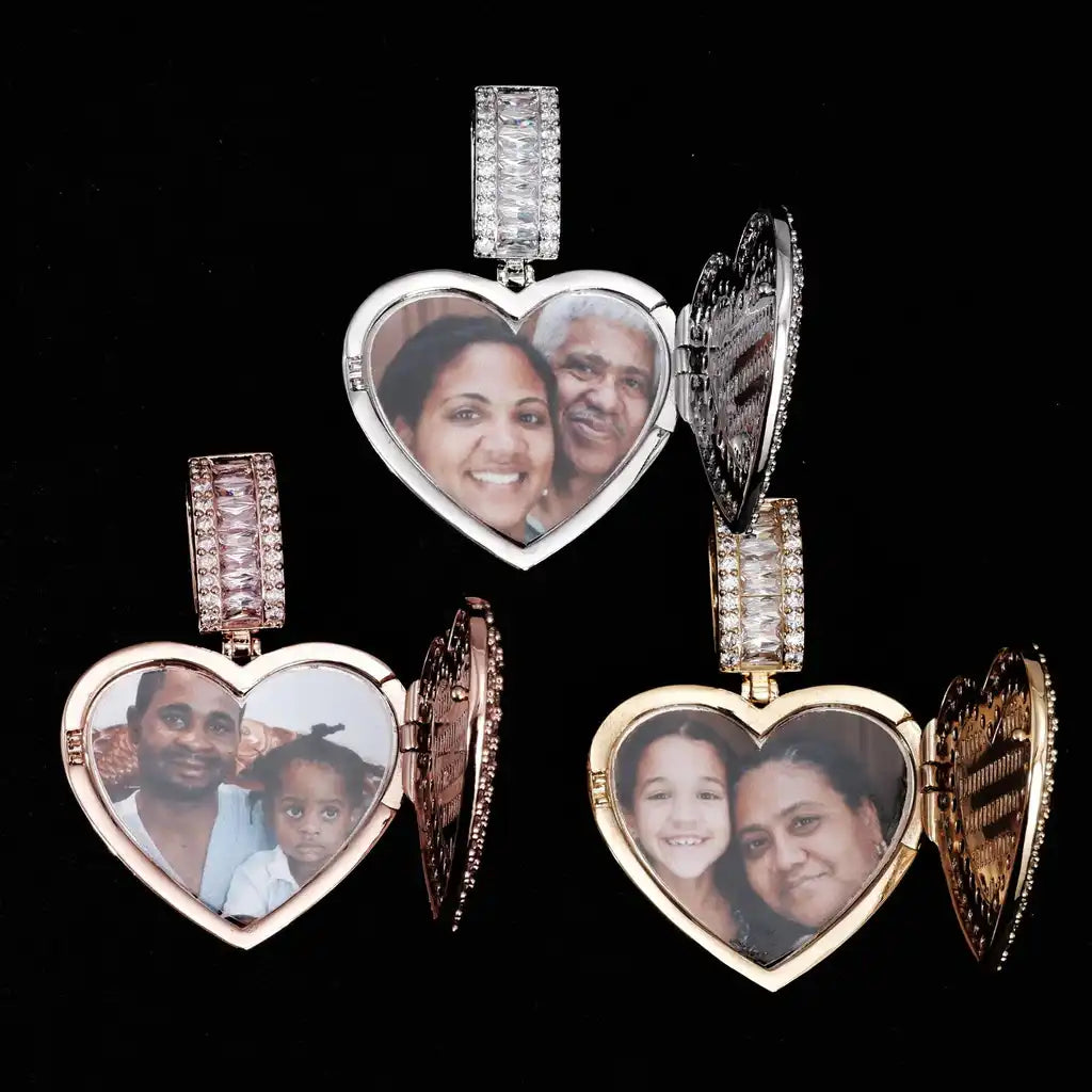 Custom 3D Picture Love Flip Pendant Style