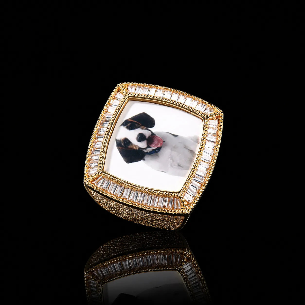 Custom 3D Photo Square Ring