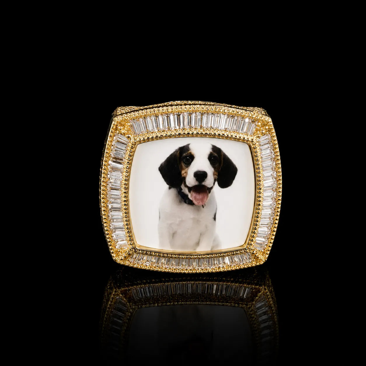 Custom 3D Photo Square Ring