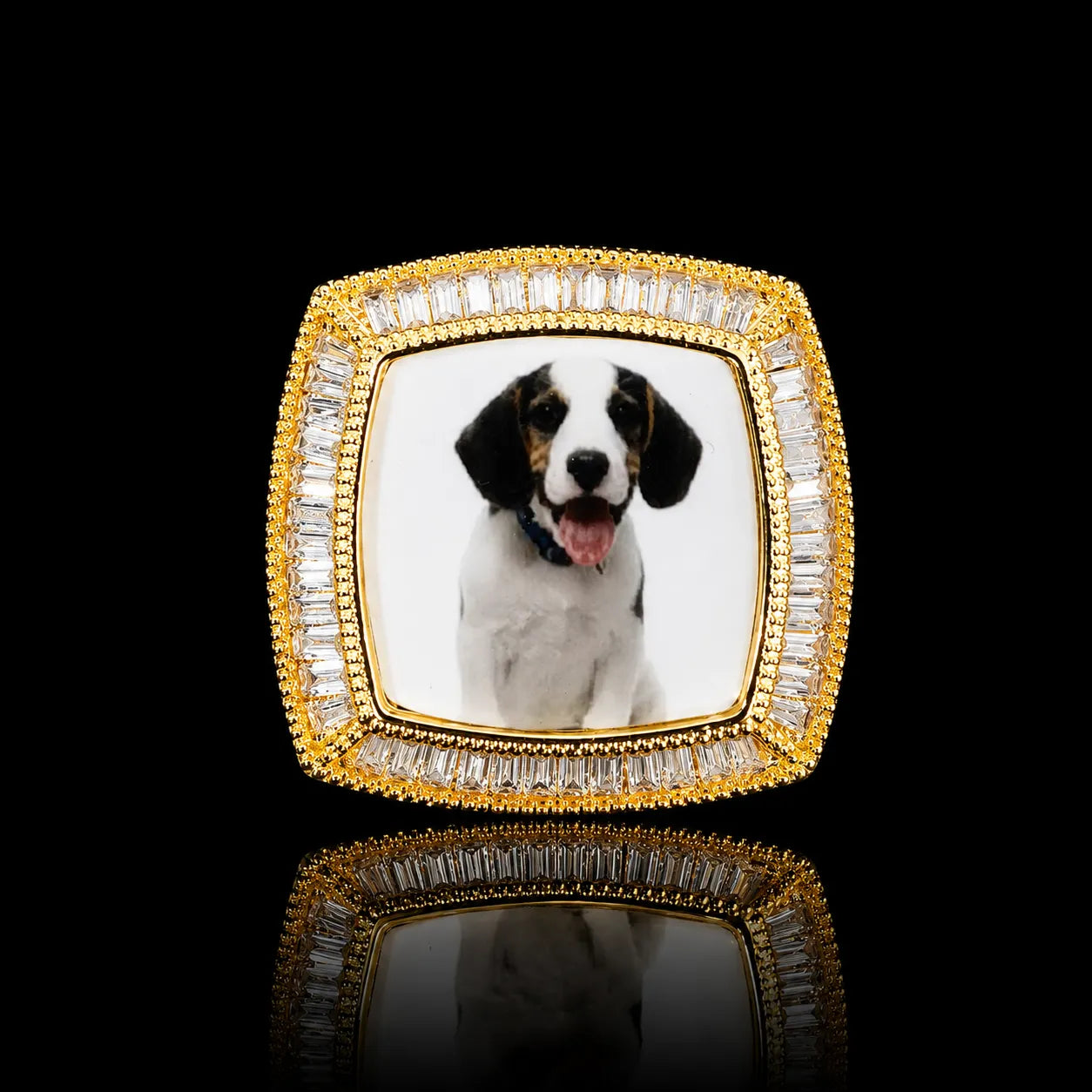 Custom 3D Photo Square Ring