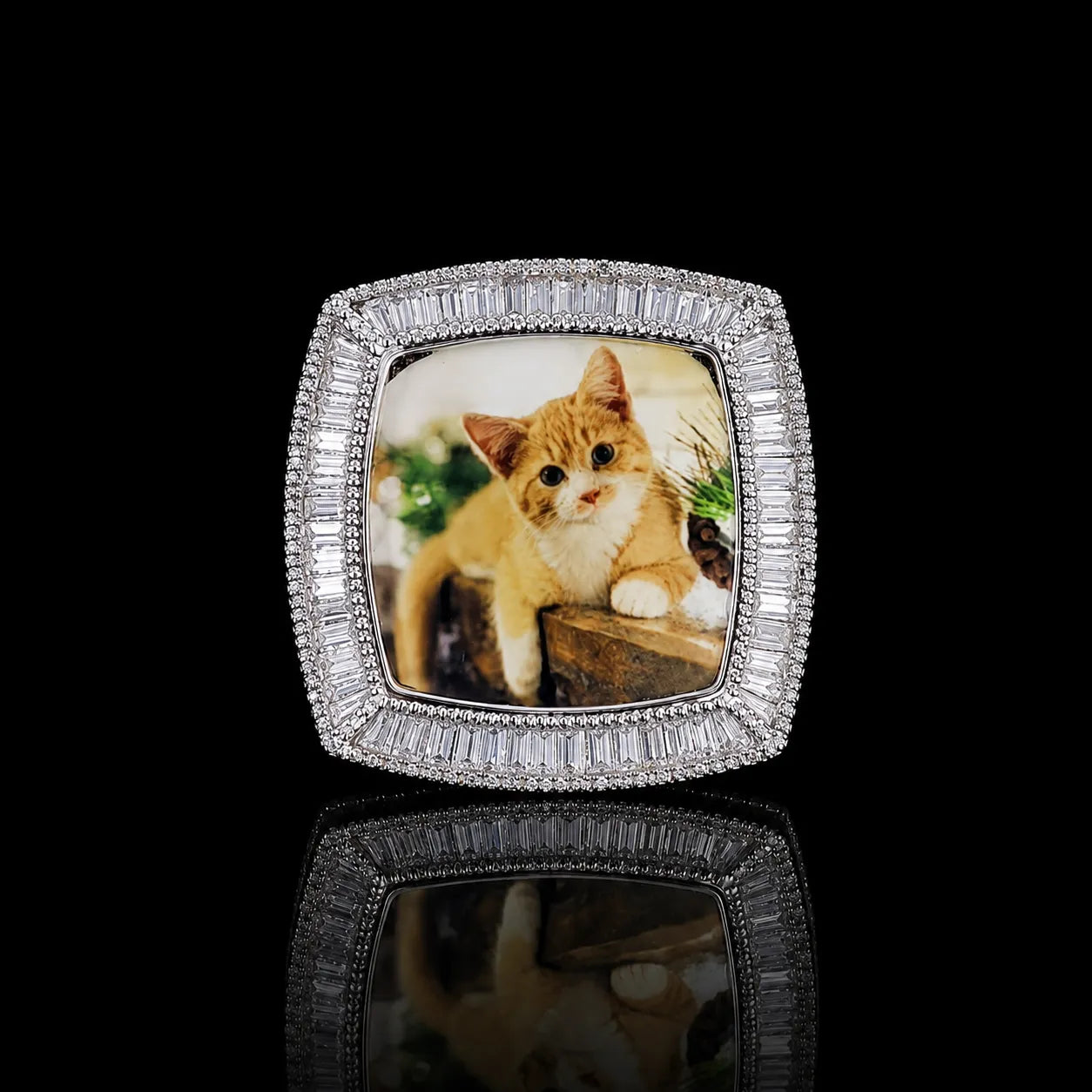 Custom 3D Photo Square Ring