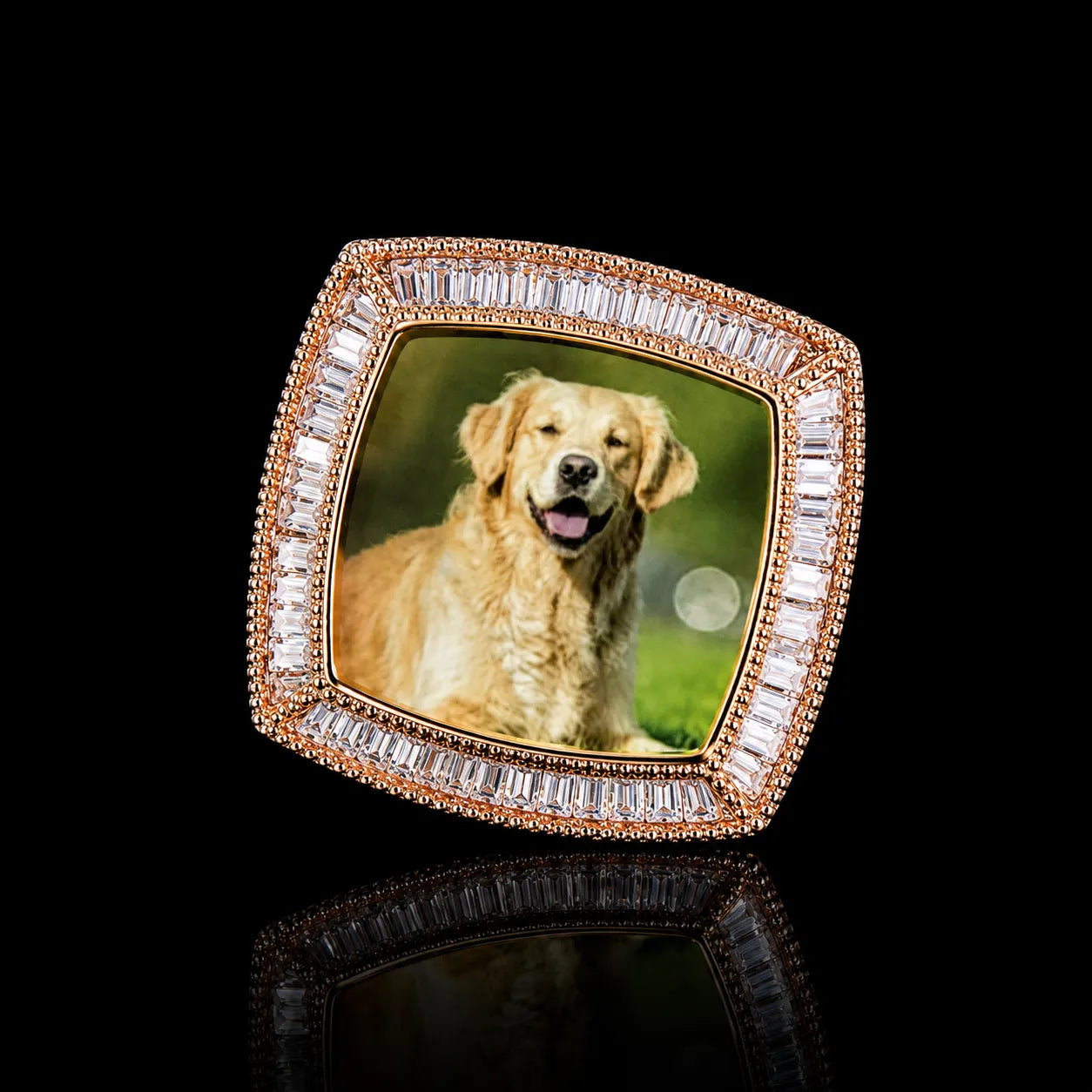 Custom 3D Photo Square Ring