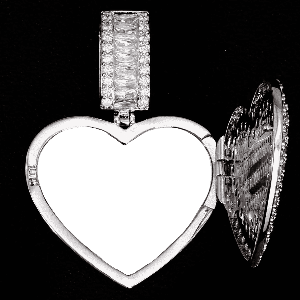 Custom 3D Picture Love Flip Pendant Style