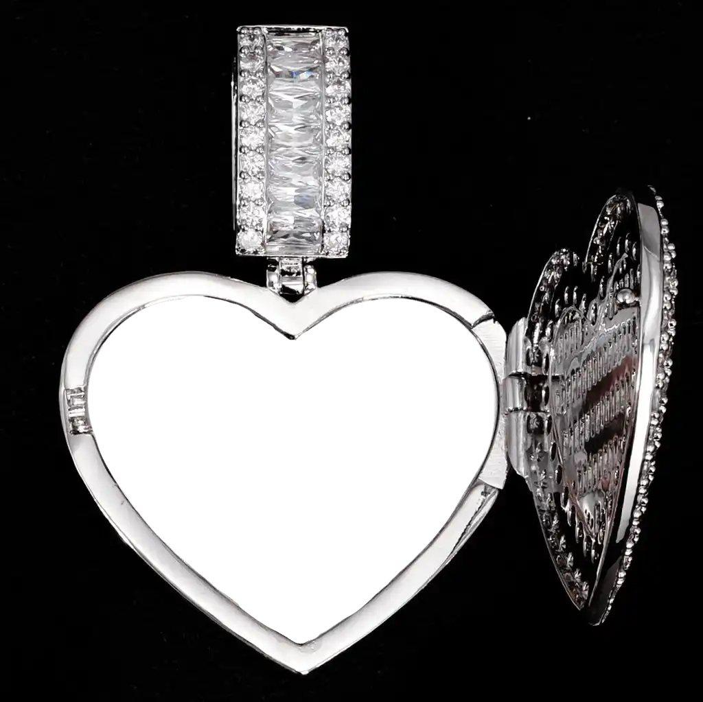 Custom 3D Picture Love Flip Pendant Style