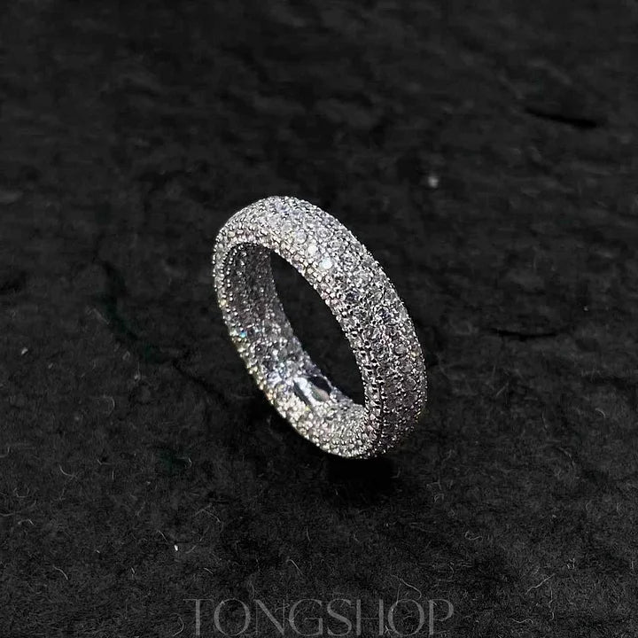 S925 8 Rows Of Baby's Breath Ring