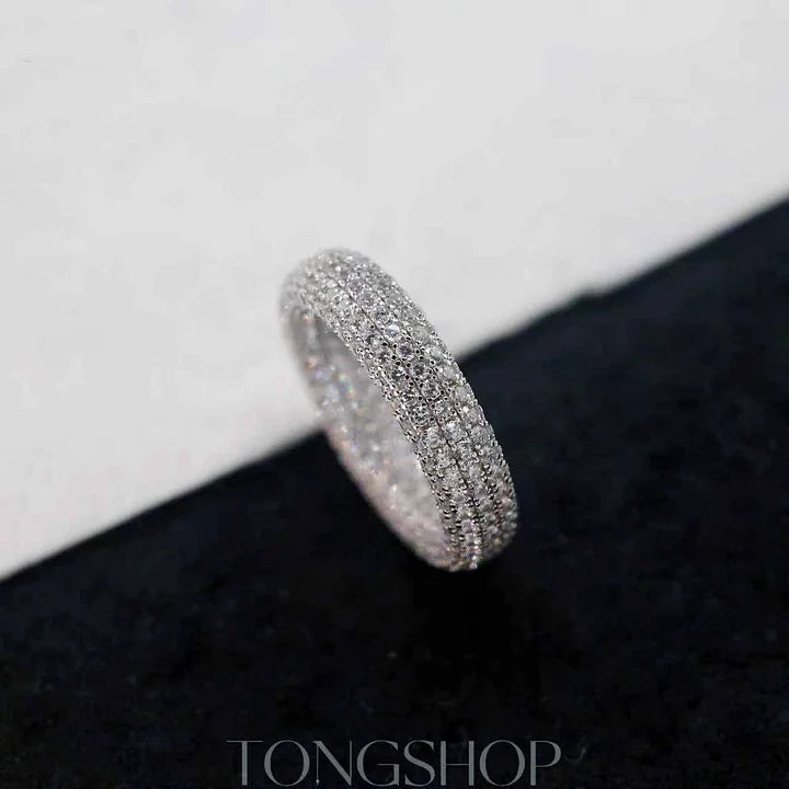 S925 8 Rows Of Baby's Breath Ring