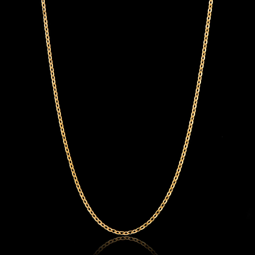 3mm Rolo Chain in Gold