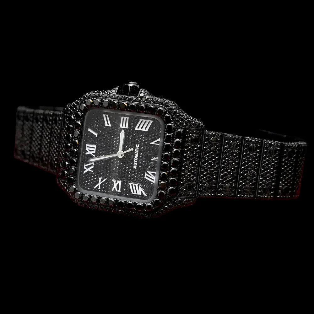 40MM Fully Iced Out Square Watch