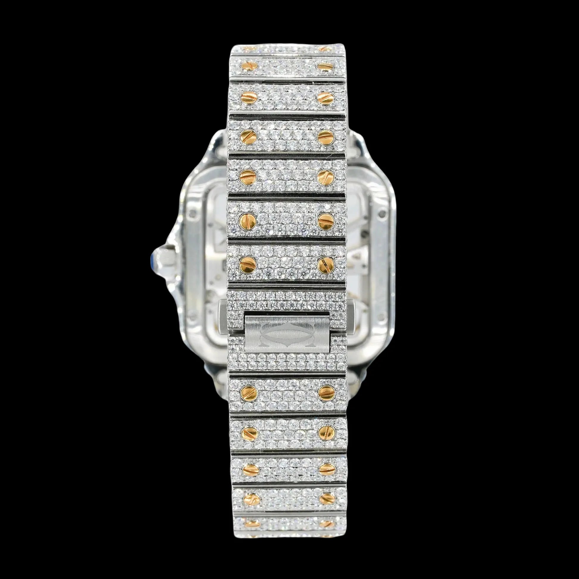 42mm Full Iced Square Skeleton White Gold Two-Tone Era®316 Watch