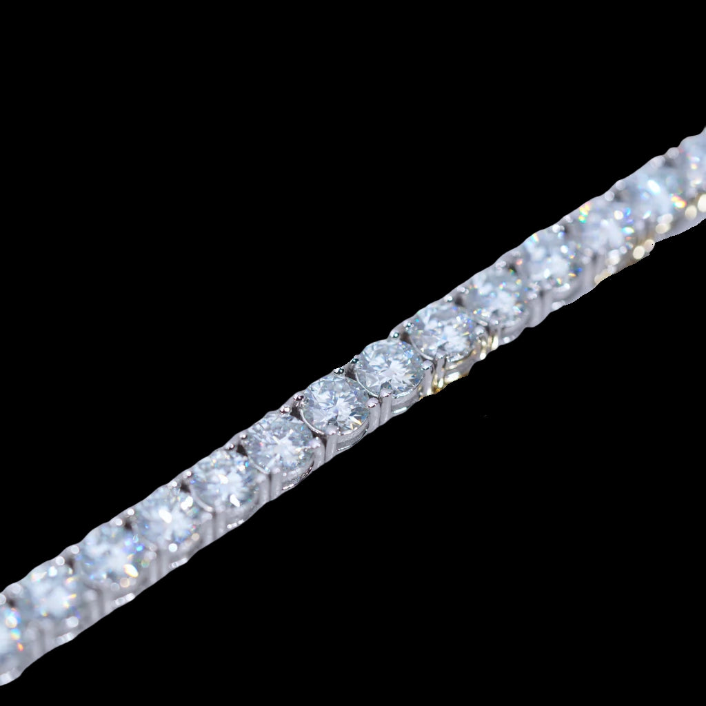 4MM 925S & VVS Moissanite Tennis Bracelet White Gold