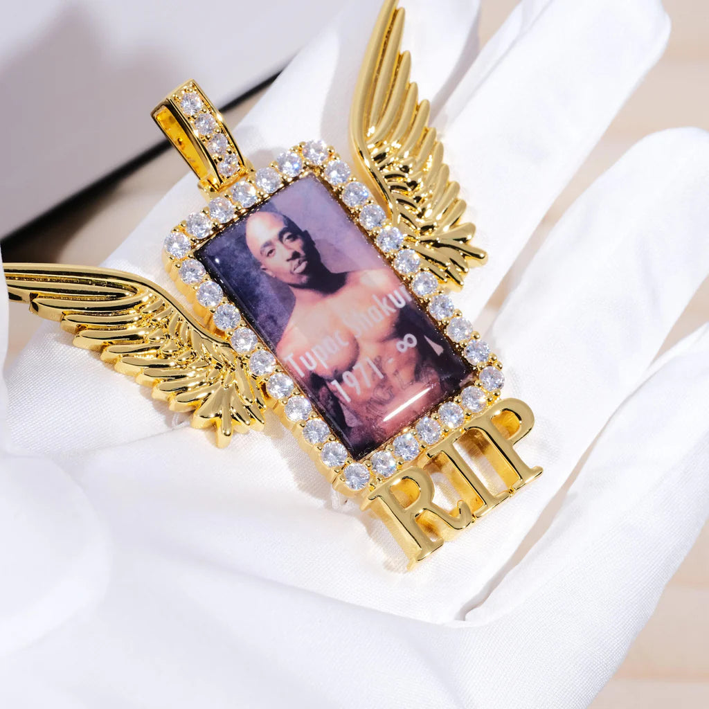 RIP WING 3D CUSTOM PICTURE PENDANT