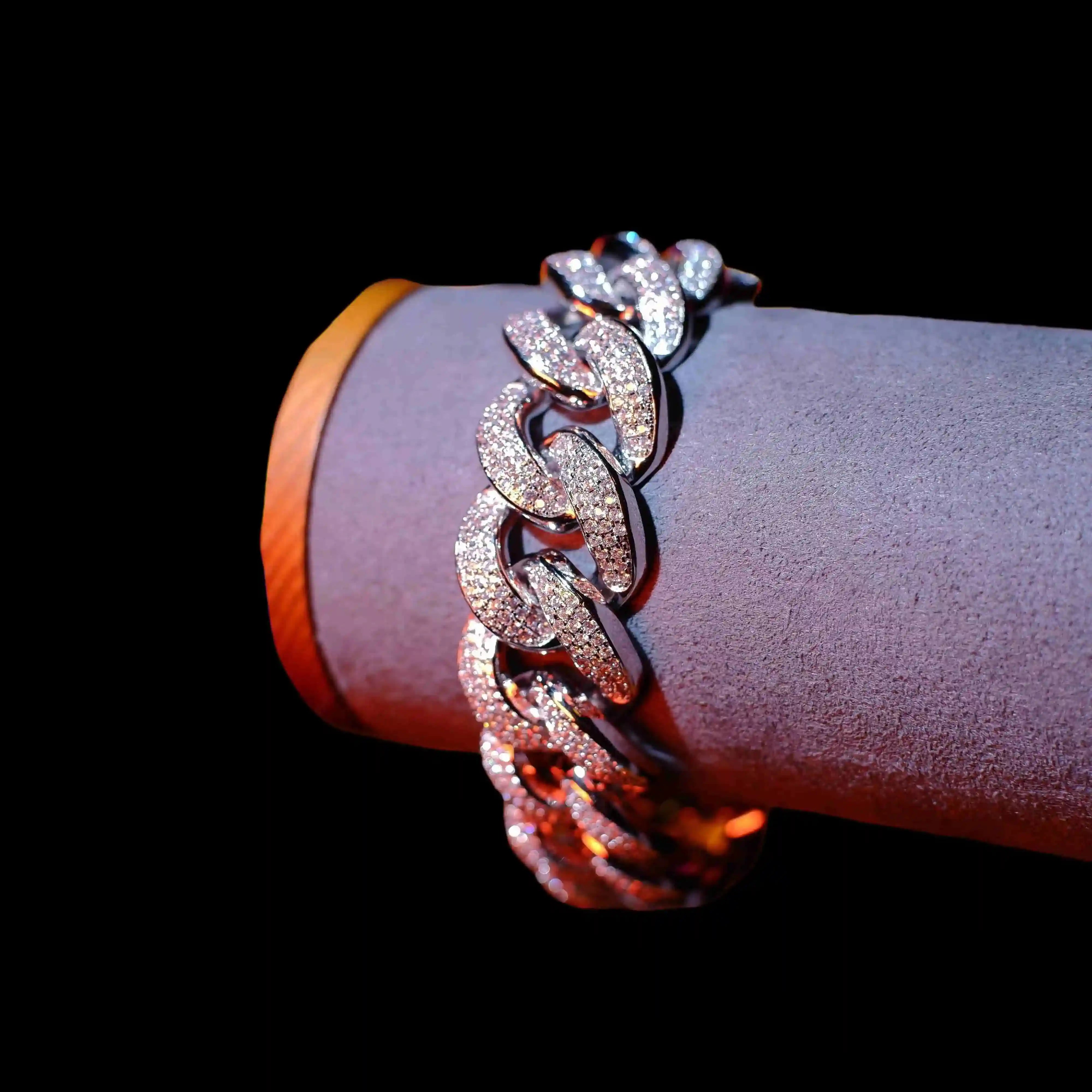 20MM 18K WhiteGold-Plated Miami Cuban Link Bracelet