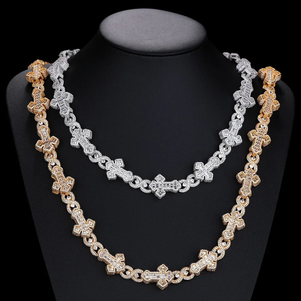 Diamond Cross Iced-Out Chain - 20mm