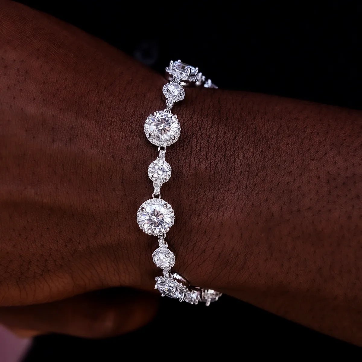 Diamond Halo Tennis Bracelet - TONGSHOP / bogo - data - info - test / bogo - eligible - product