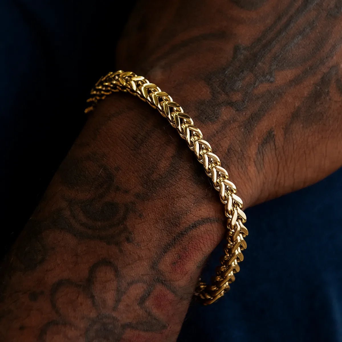 Franco Bracelet in Yellow Gold - 6mm - TONGSHOP / bogo - data - info - test / bogo - eligible - product