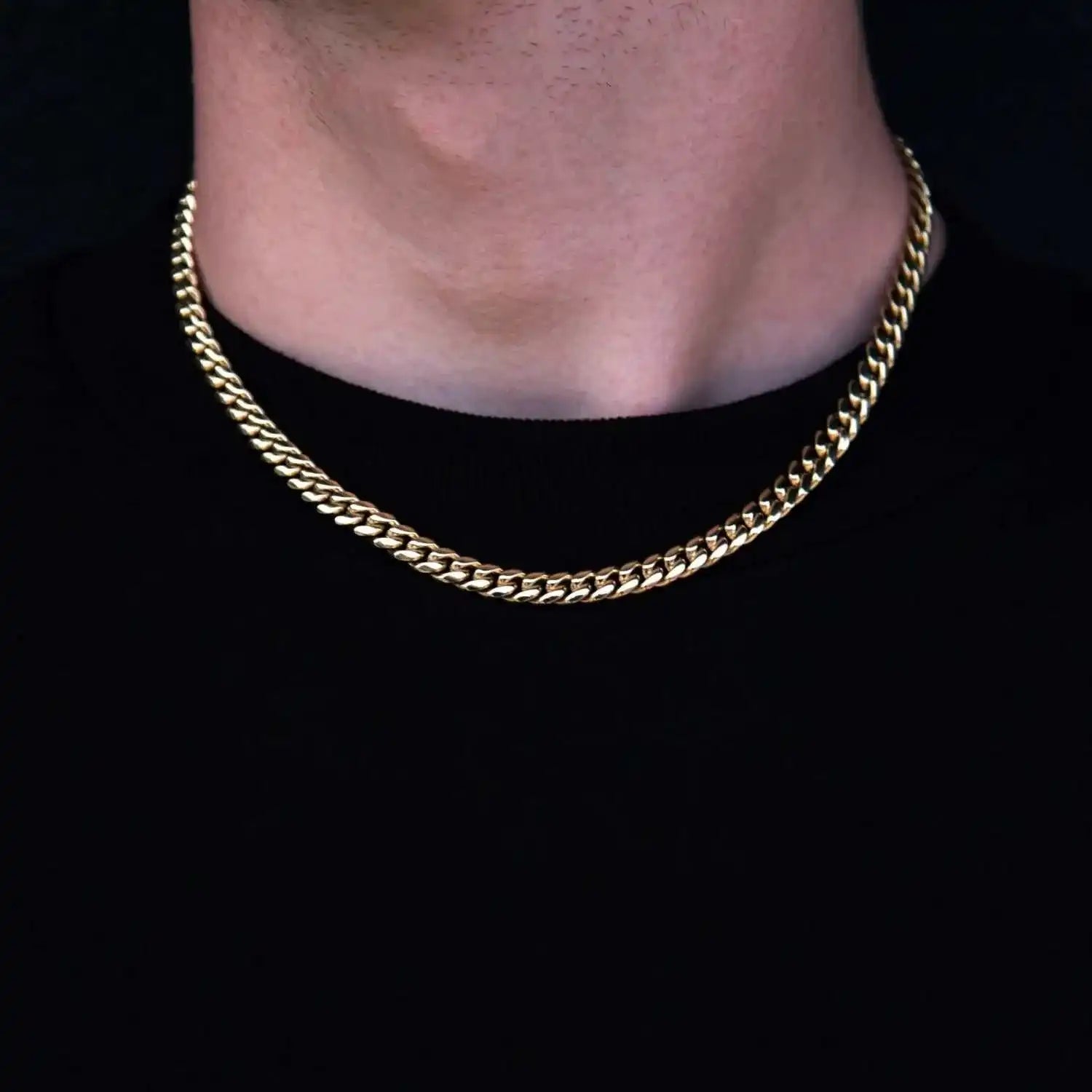 Cuban in Yellow Gold- 6mm