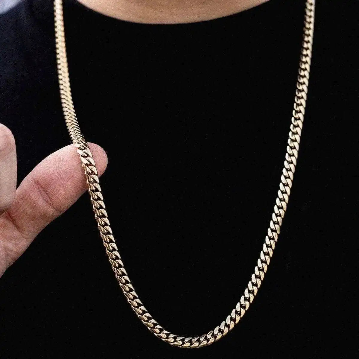 Cuban in Yellow Gold- 6mm