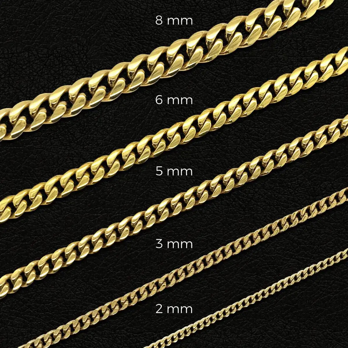 Cuban in Yellow Gold- 6mm