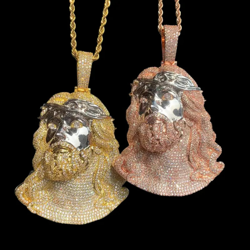 Ice Jesus Pendant - 65mm