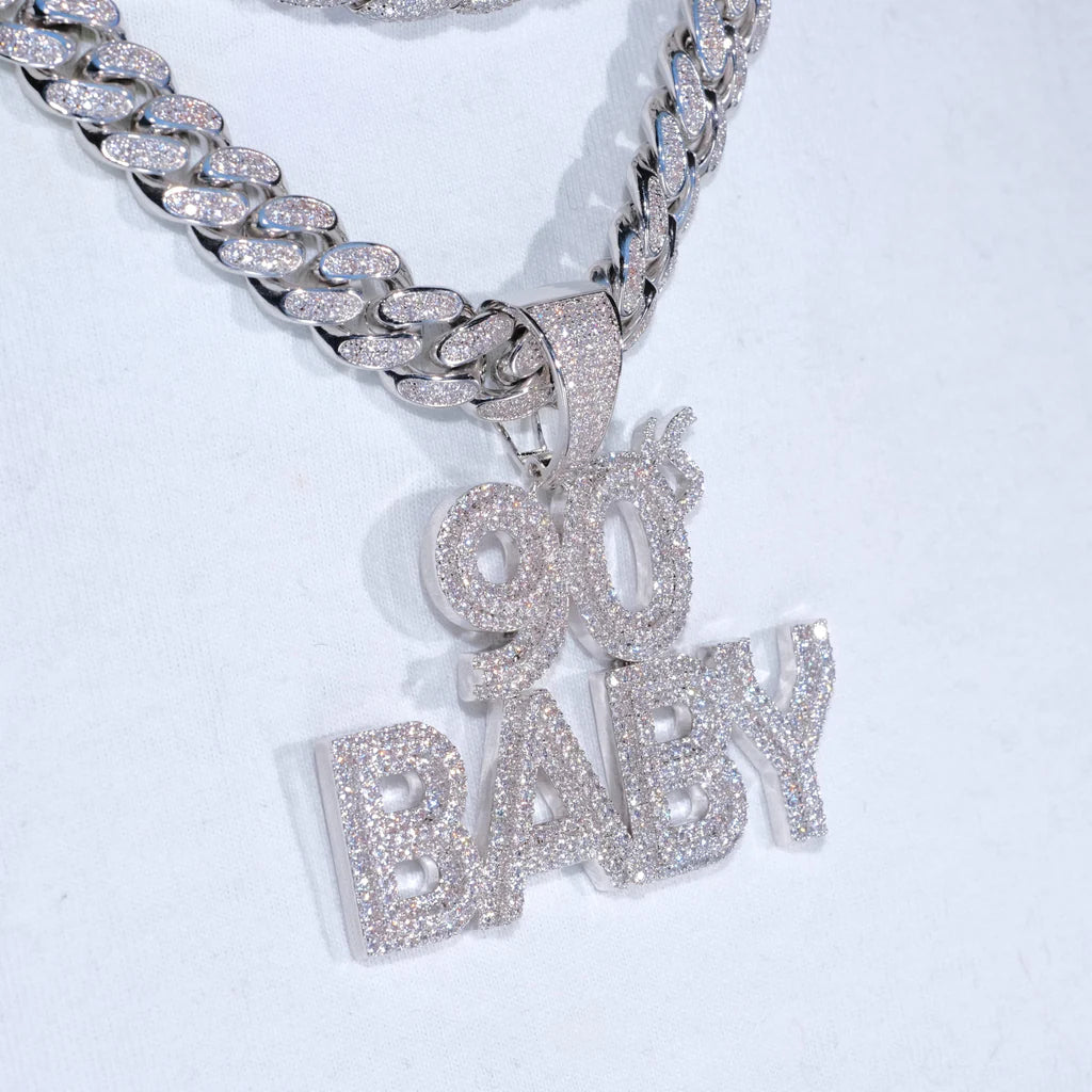 Iced 90's Baby Two-Layer Pendent - 46MM