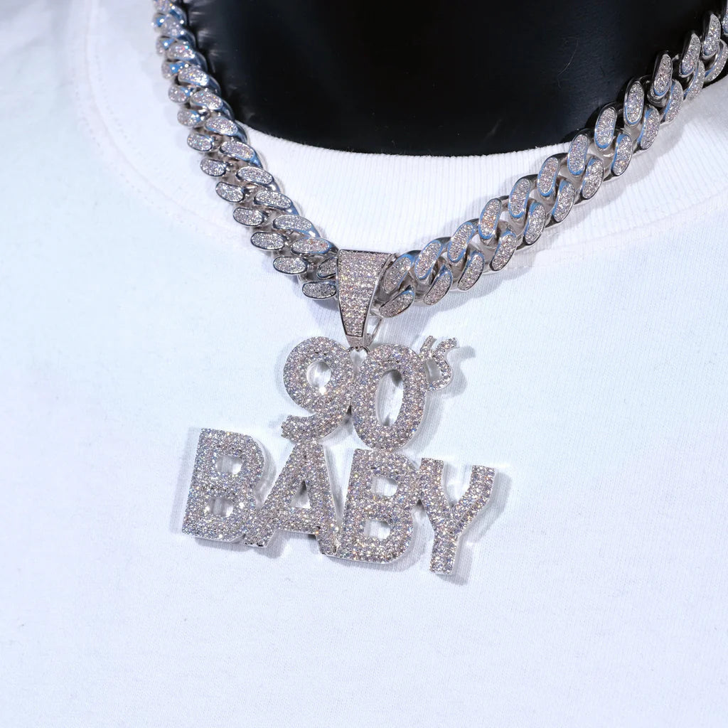 Iced 90's Baby Two-Layer Pendent - 46MM