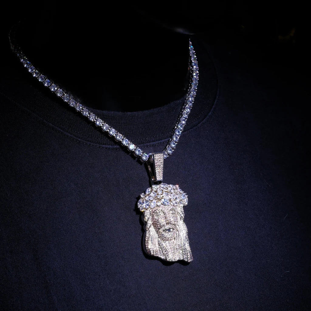 Iced Giant Jesus Pendant - 39*56MM