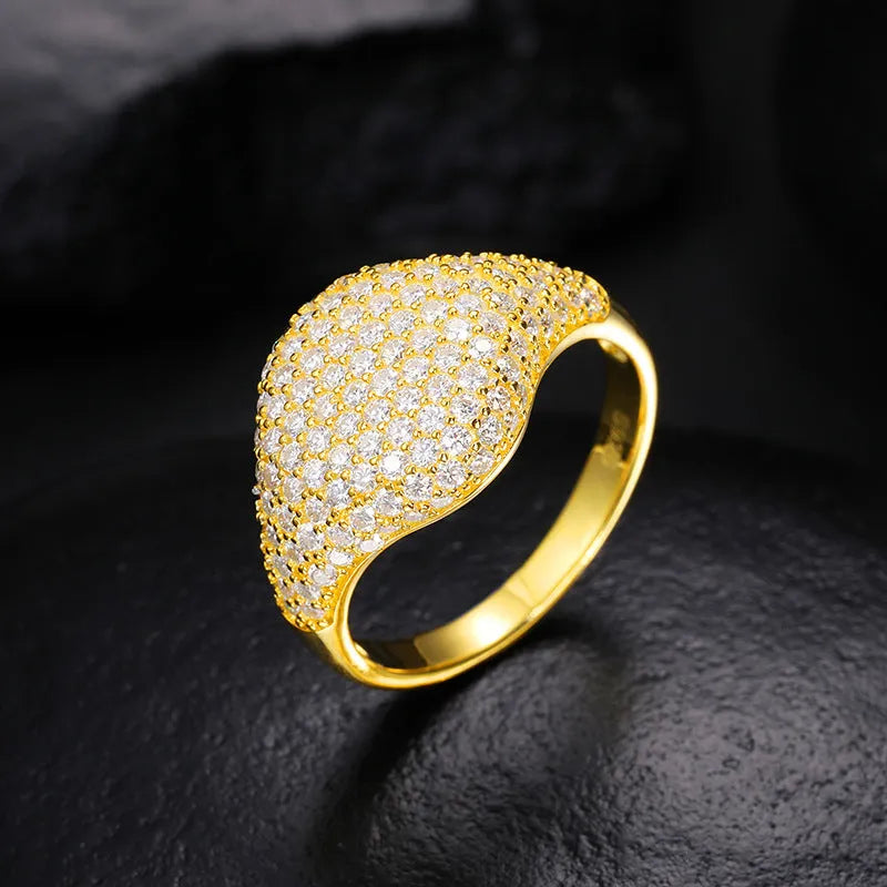 S925 VVS Moissanite Luxury Gypsophila Ring