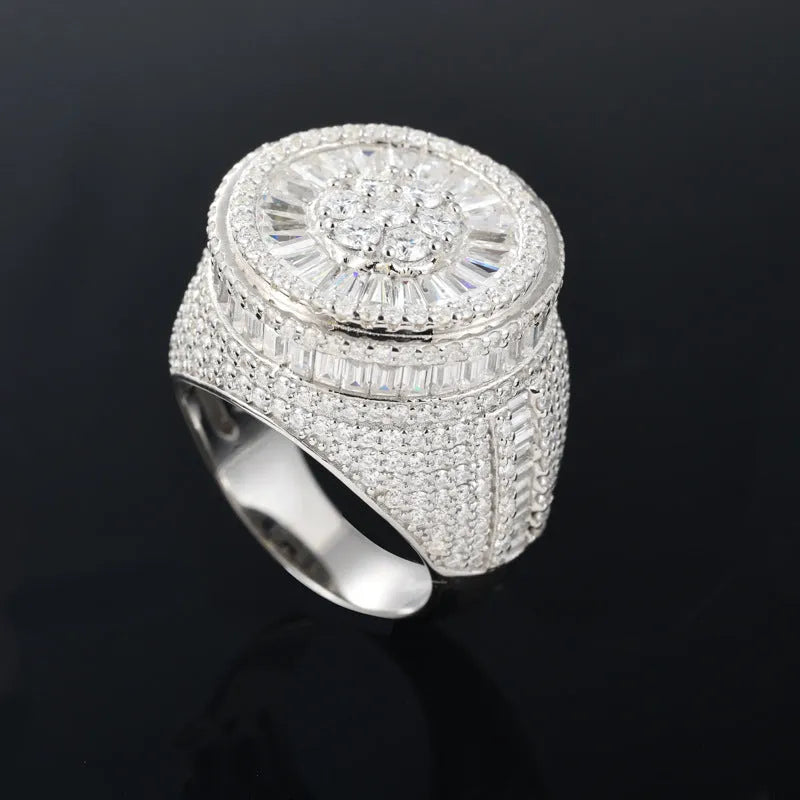 S925 VVS Moissanite Diamond Ring for God Men and Women