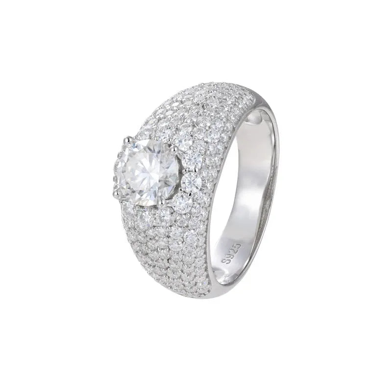 S925 VVS Moissanite Gypsophila Men’s Hip Hop Ring Now