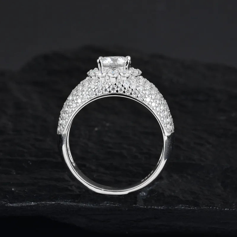 S925 VVS Moissanite Gypsophila Men’s Hip Hop Ring Now