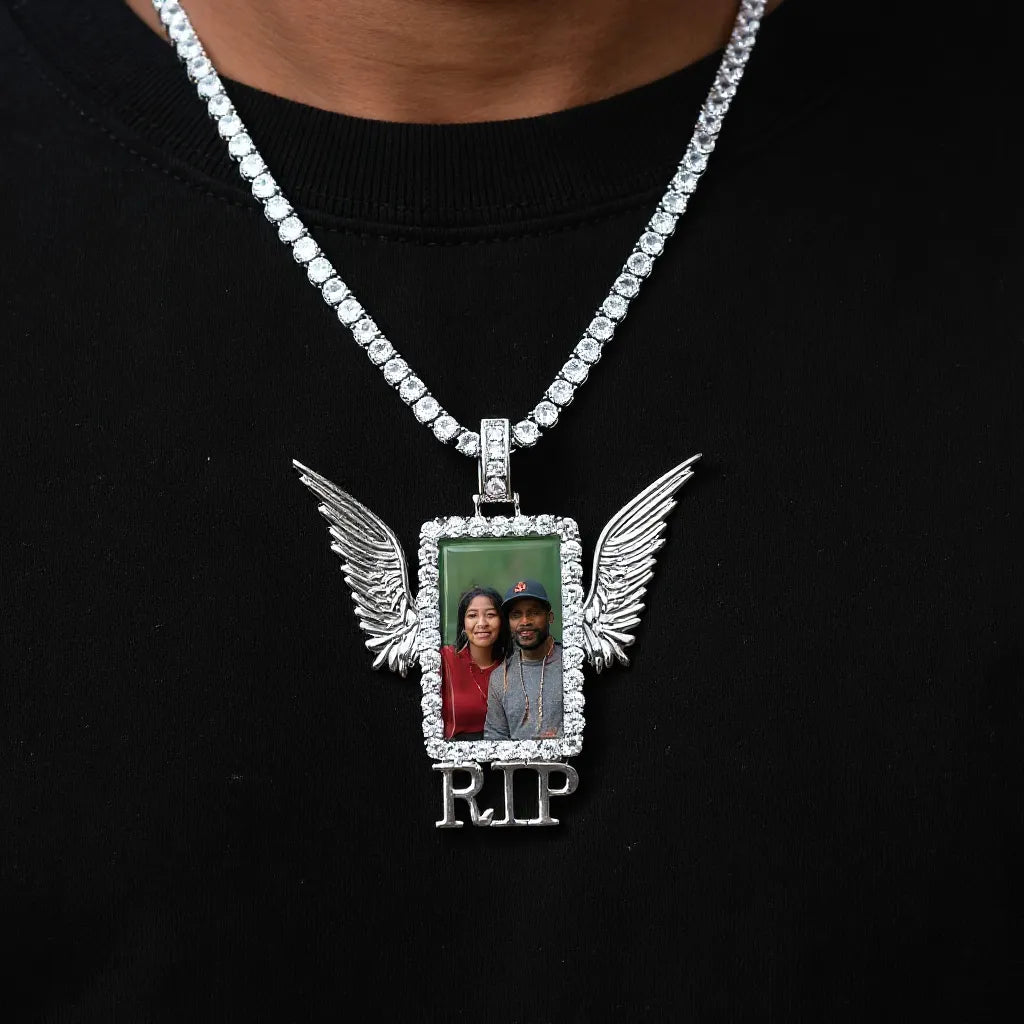 RIP WING 3D CUSTOM PICTURE PENDANT