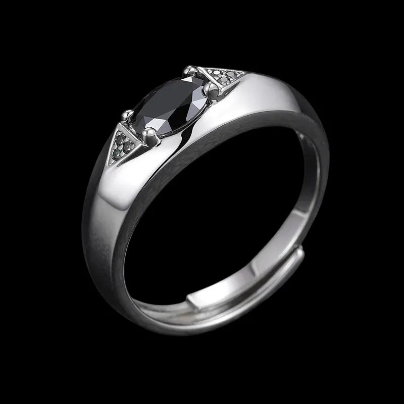 S925 VVS Moissanite Horus Adjustable Ring
