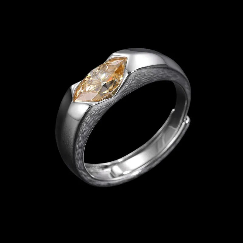 S925 VVS Moissanite Horus Openable Ring