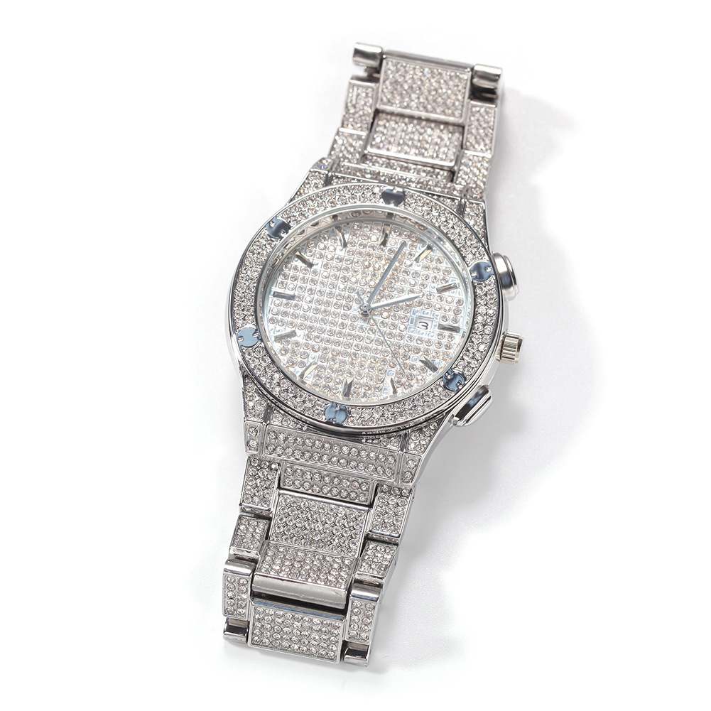 Hip-Hop Diamond-Encrusted Watch