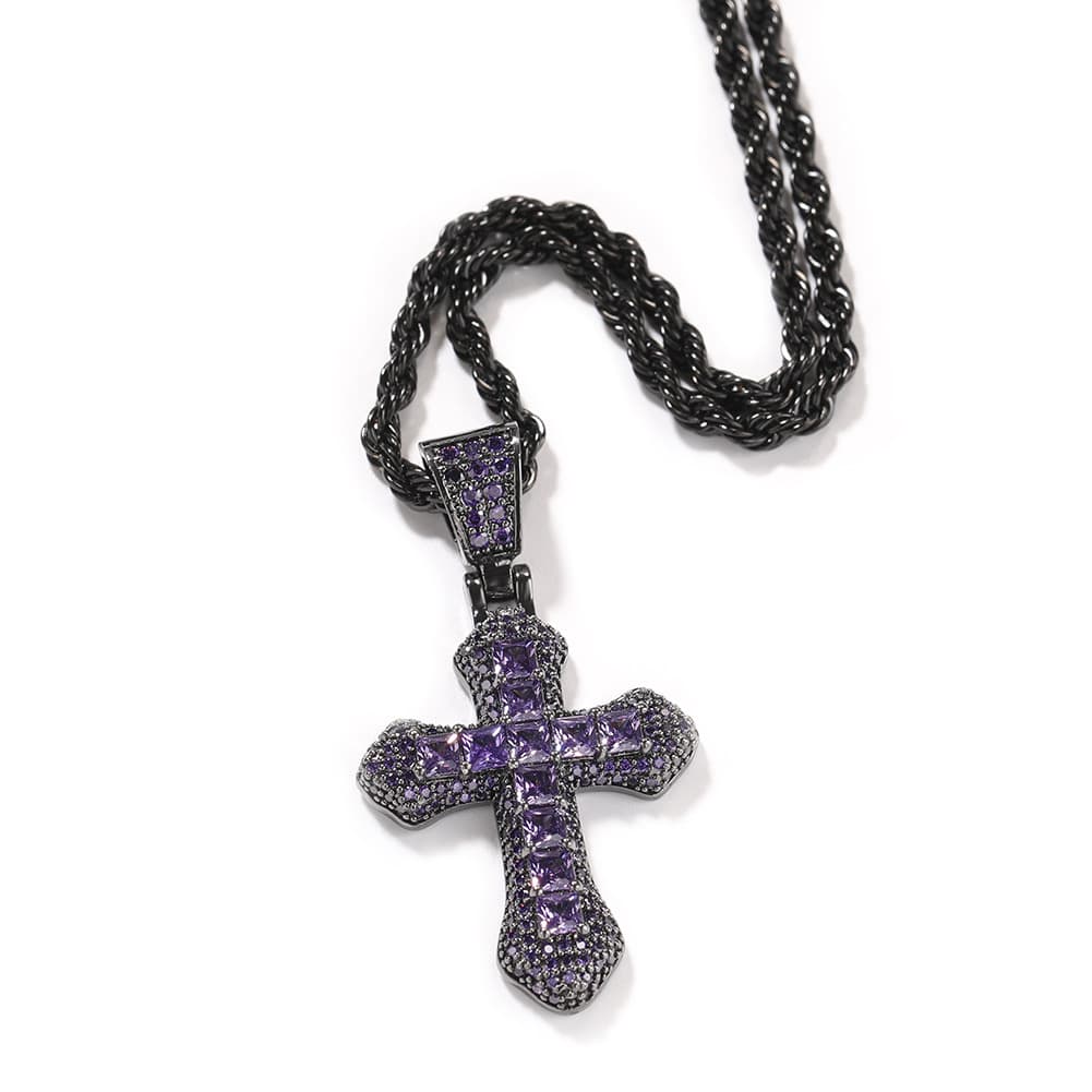 Full Diamond Cross Pendant