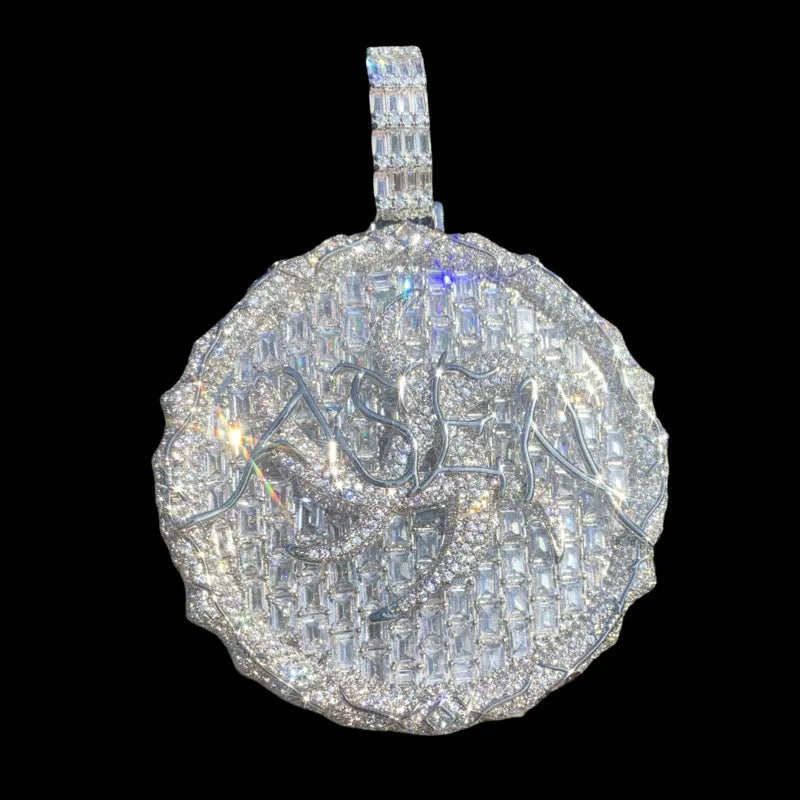 Thorn Ice Disc Pendant - 60mm
