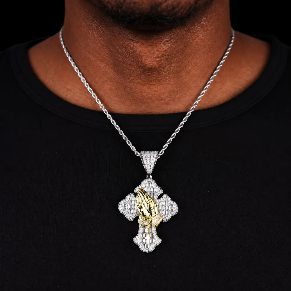 Grand pendentif rond personnalisé avec photo et ailes - 52mm