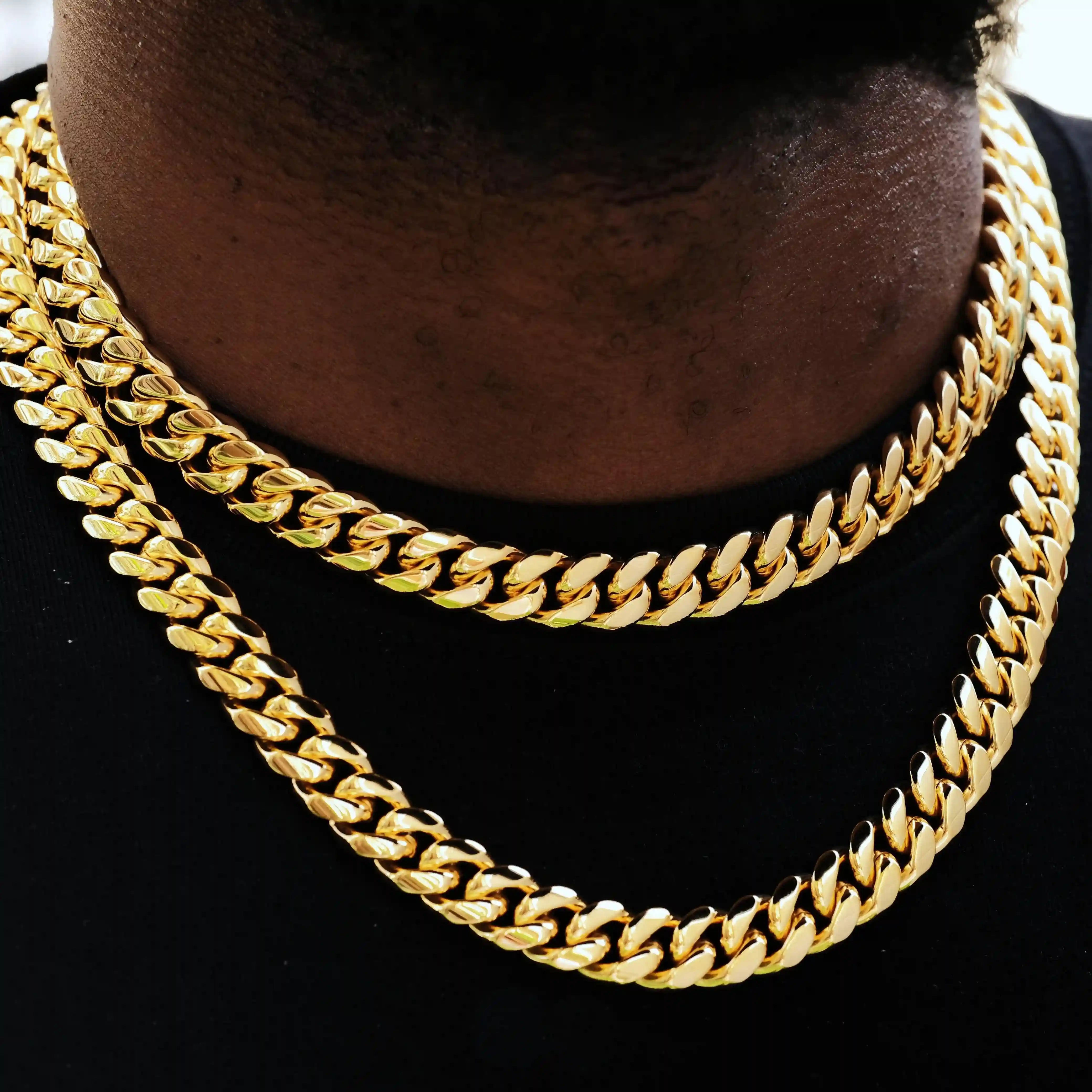 [Box Clasp] Classic Miami Cuban - 12mm - TONGSHOP