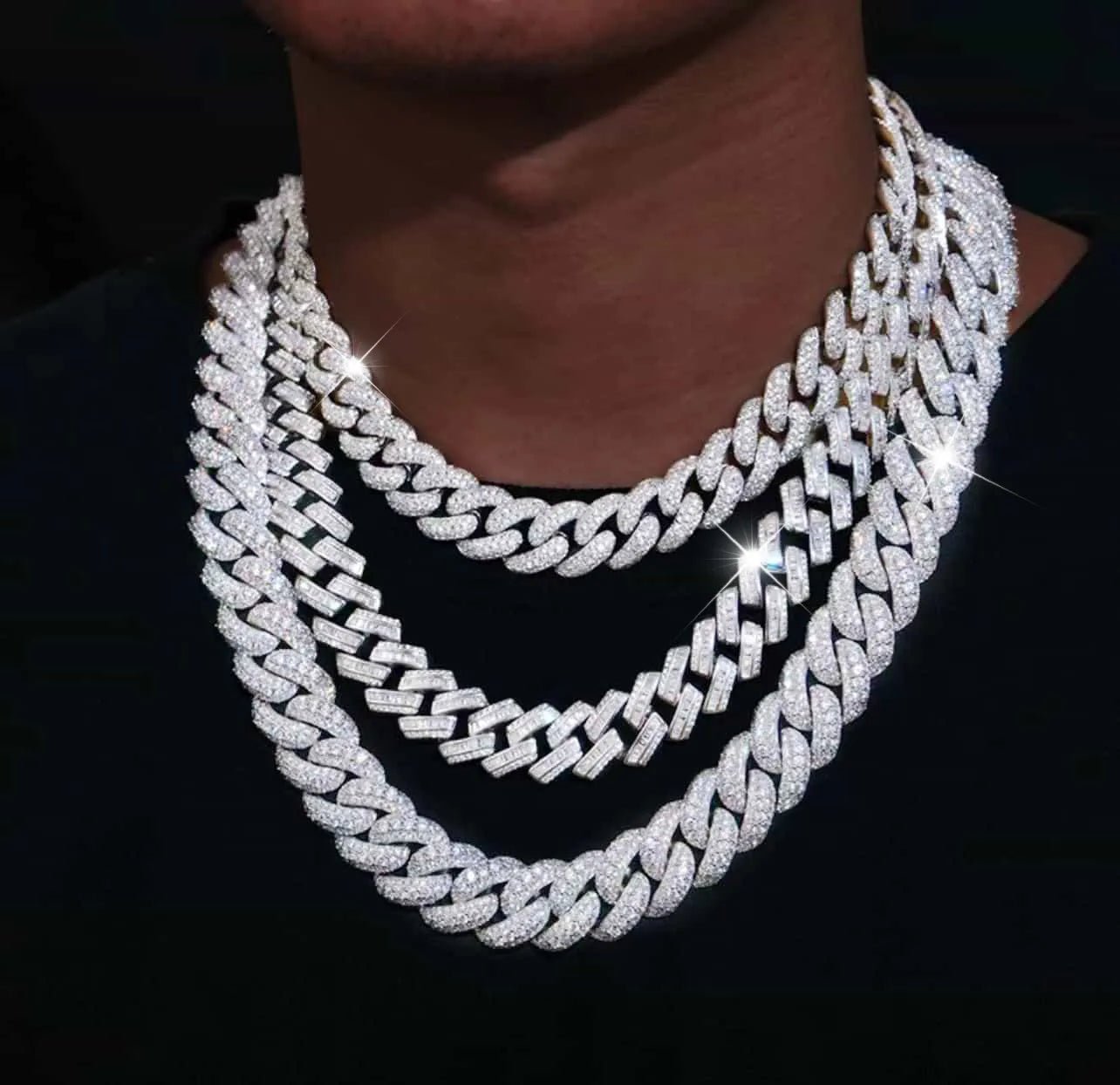 Bubble Ice Cuban Chain - 15mm - TONGSHOP