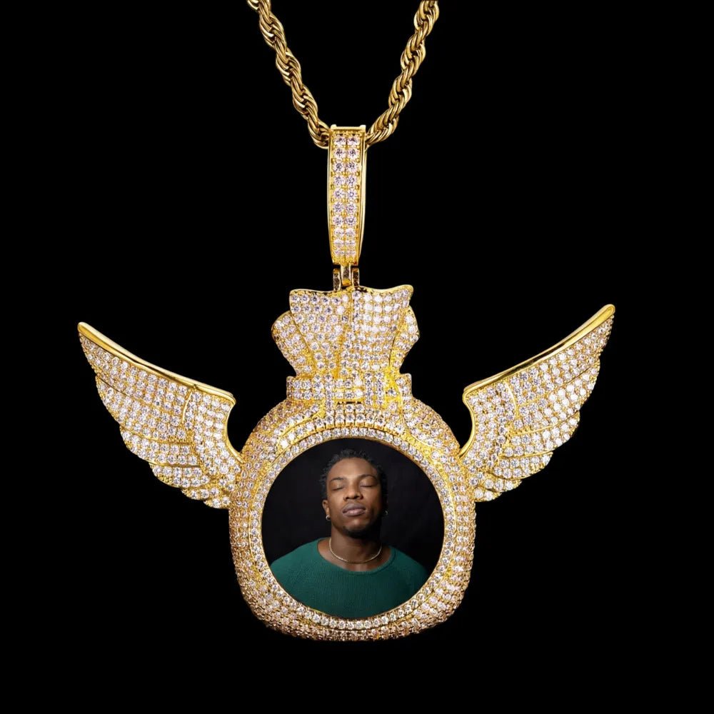 Creative Money Bag Memory Photo Pendant - 75mm - TONGSHOP / Length:16 / Length:18