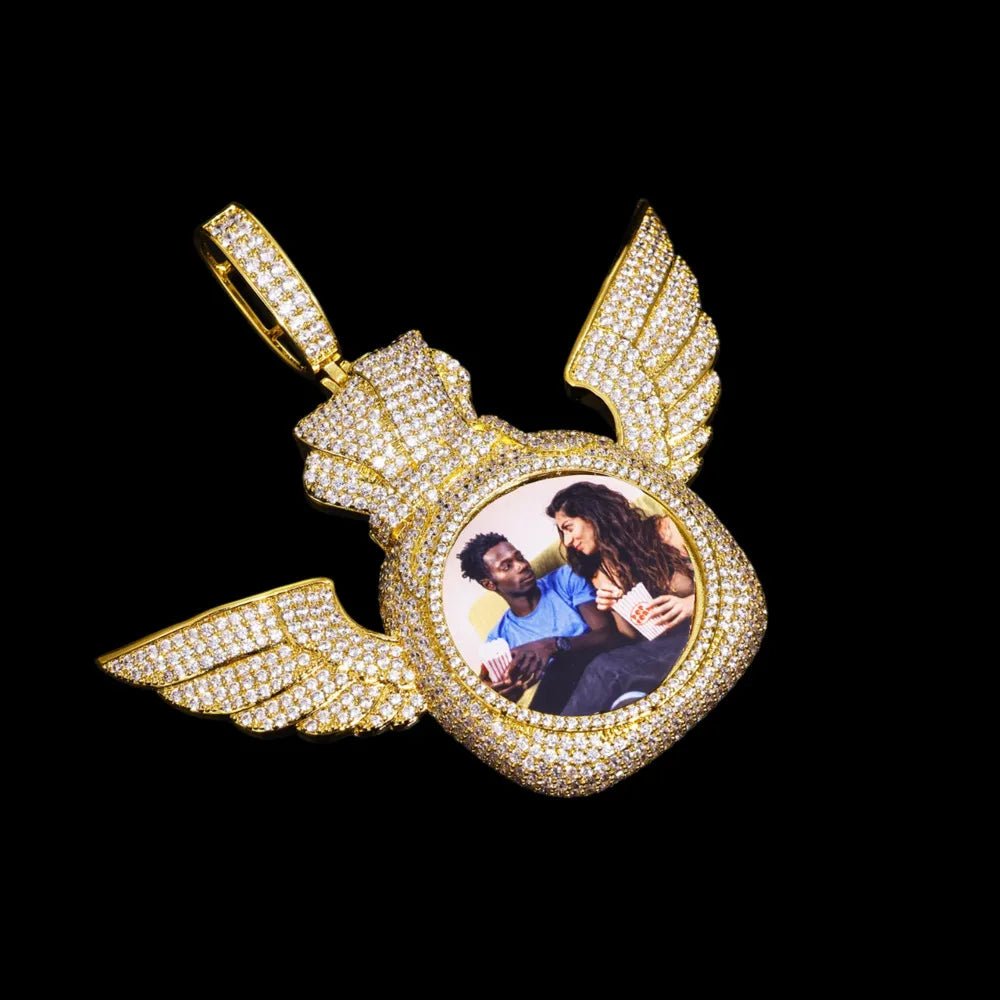 Creative Money Bag Memory Photo Pendant - 75mm - TONGSHOP / Length:16 / Length:18