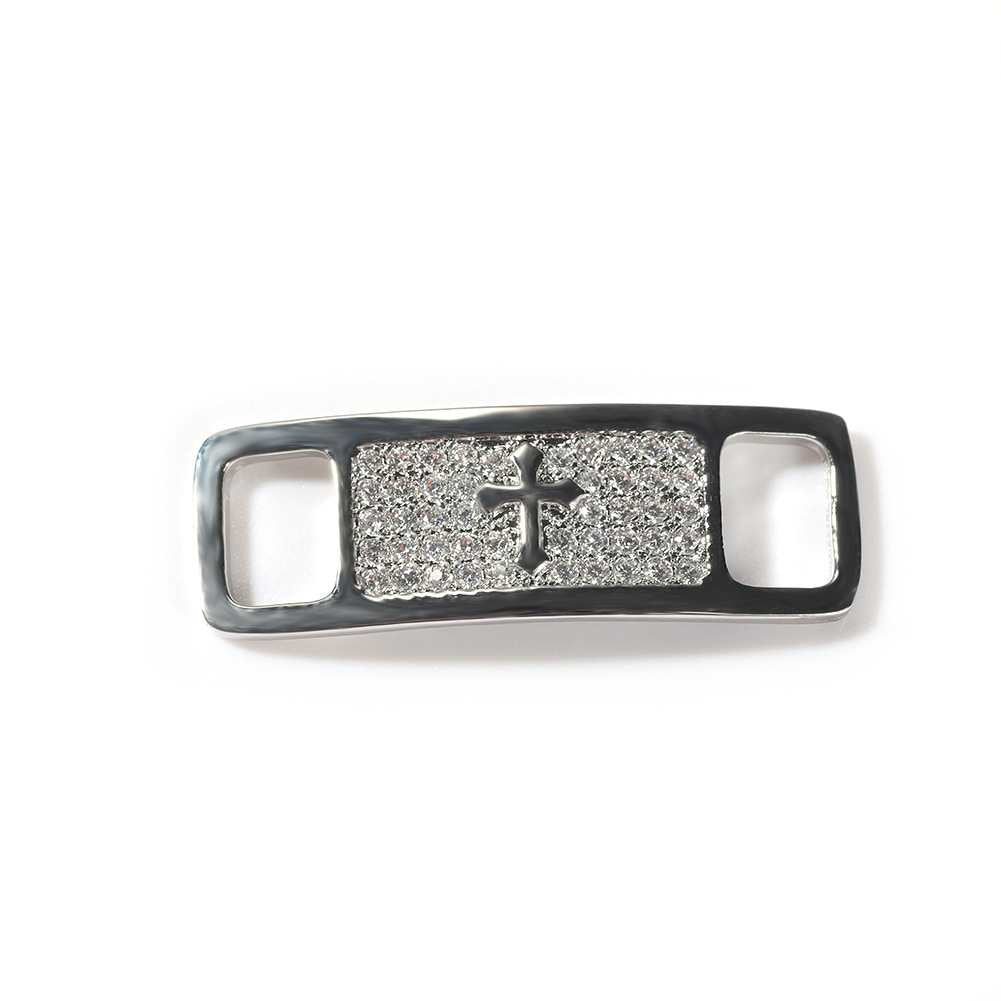Cross Smiley Face Heartbroken Shoe Buckle Accessories - TONGSHOP