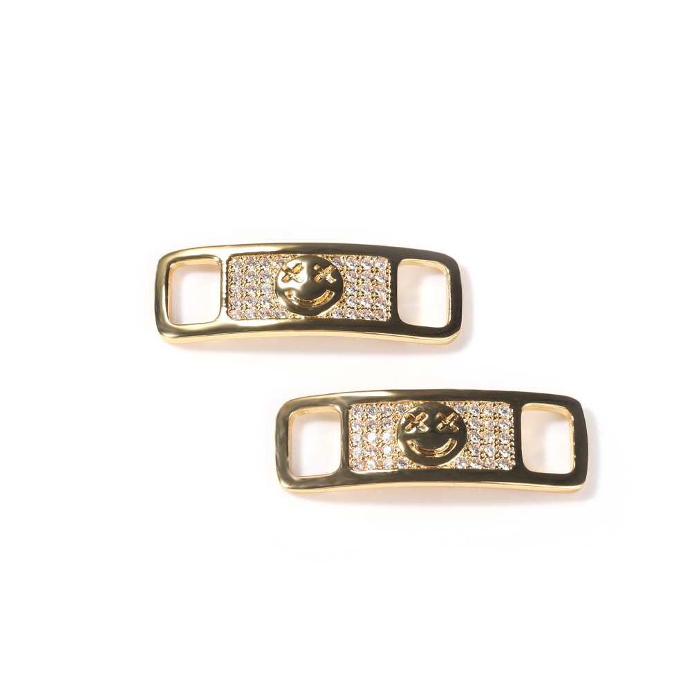 Cross Smiley Face Heartbroken Shoe Buckle Accessories - TONGSHOP