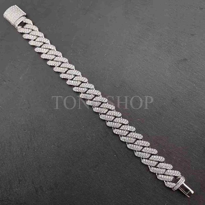Cuban Full Diamond Necklace - 14mm - TONGSHOP