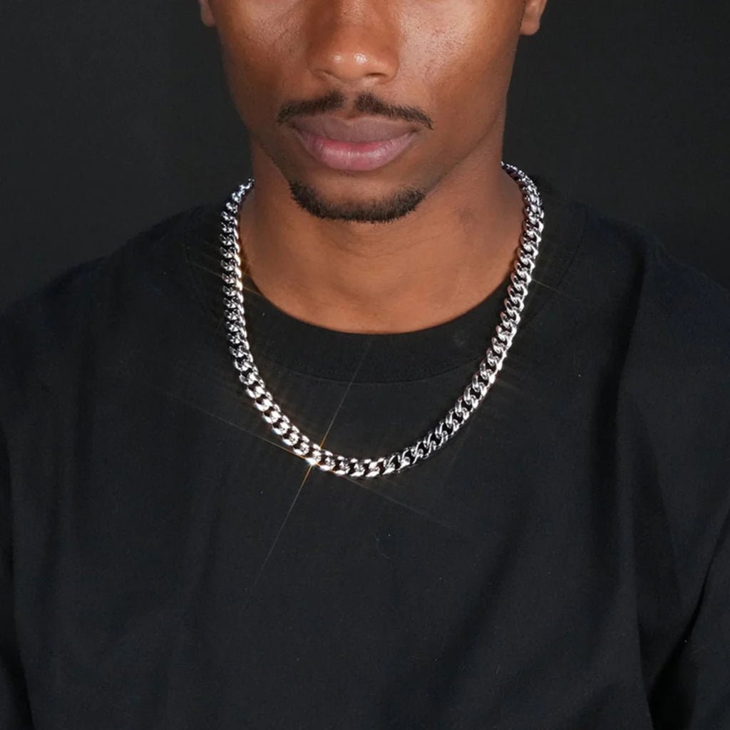 CUBAN LINK CHAIN IN YELLOW GOLDPLATED - 10MM - TONGSHOP