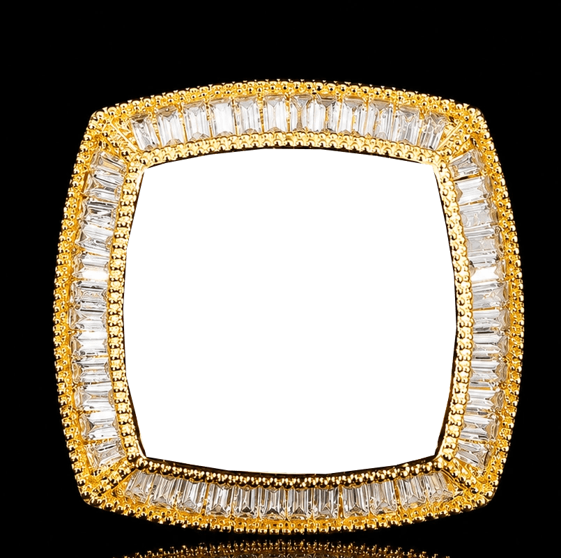 Custom 3D Photo Square Ring - TONGSHOP / Length:16 / Length:18