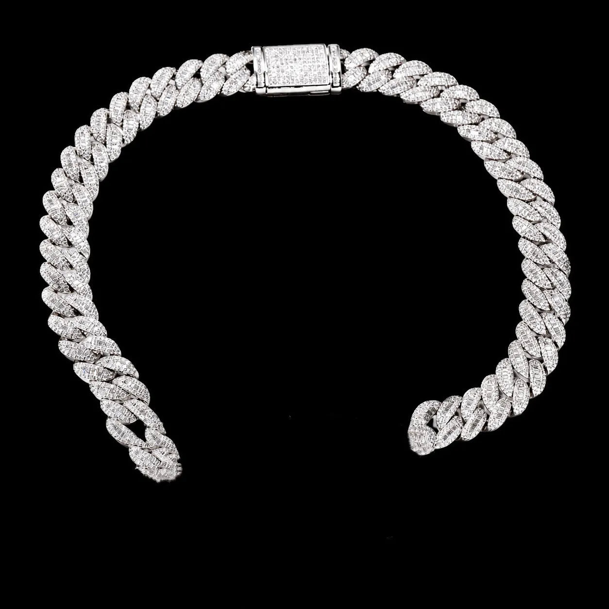 Custom Letter Miami Iced - Out Cuban Chain - 20mm - TONGSHOP / Length:16 / Length:18
