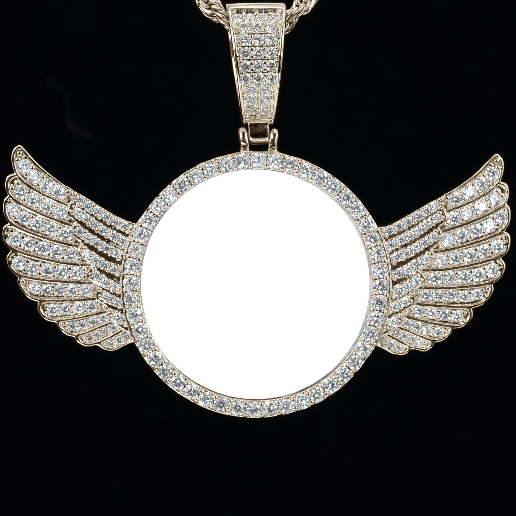 Custom PPICTURE Wings Round Pendant - TONGSHOP