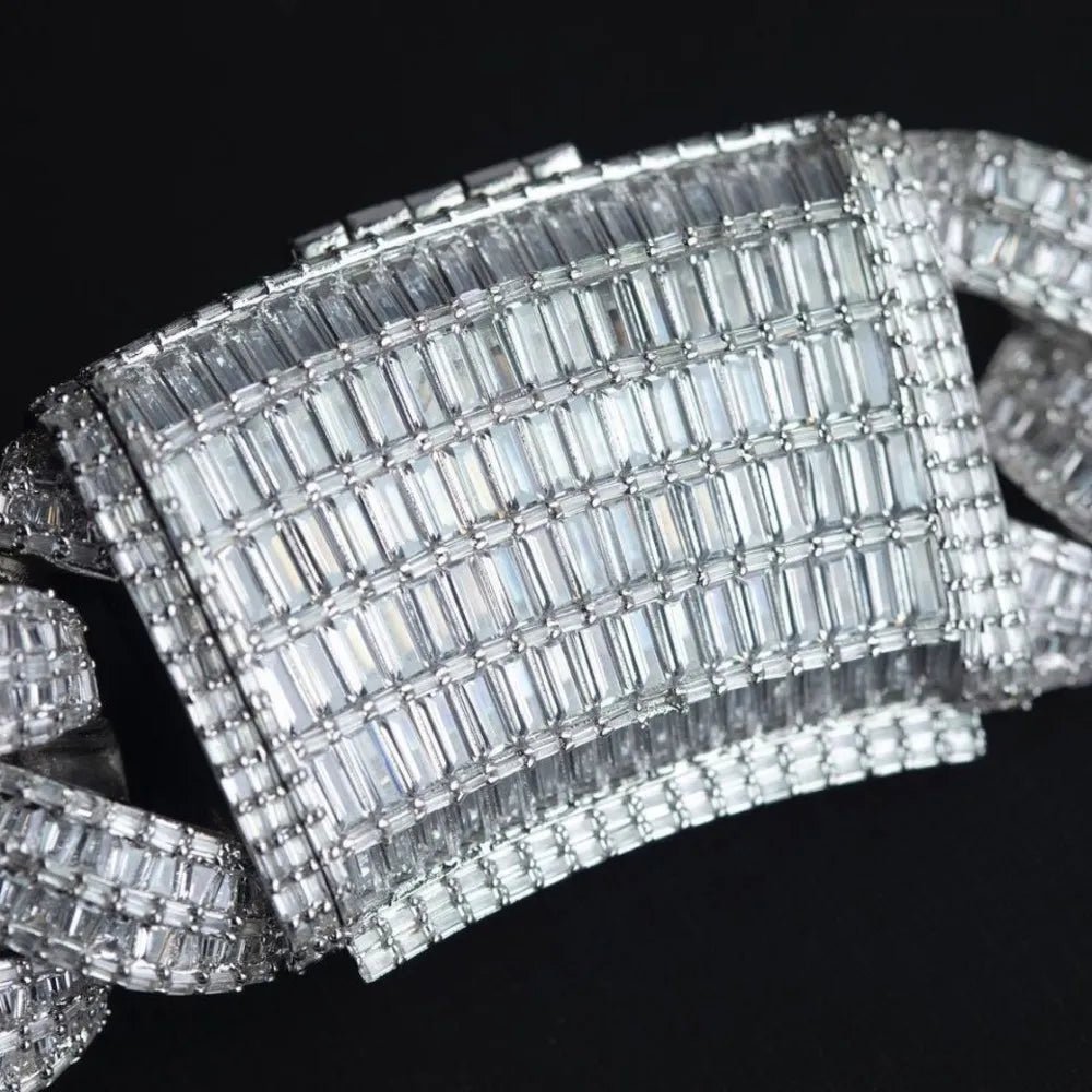 Custom Single - Letter Iced - Out Miami Cuban Chain – 30mm - TONGSHOP / Length:16 / Length:18
